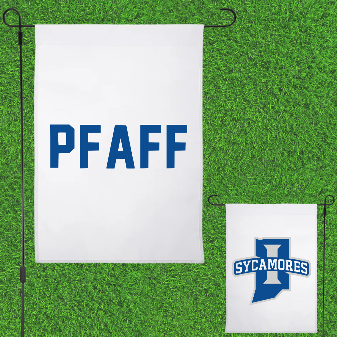 Indiana State University TF and XC White Garden Flag - Brooklyn Pfaff