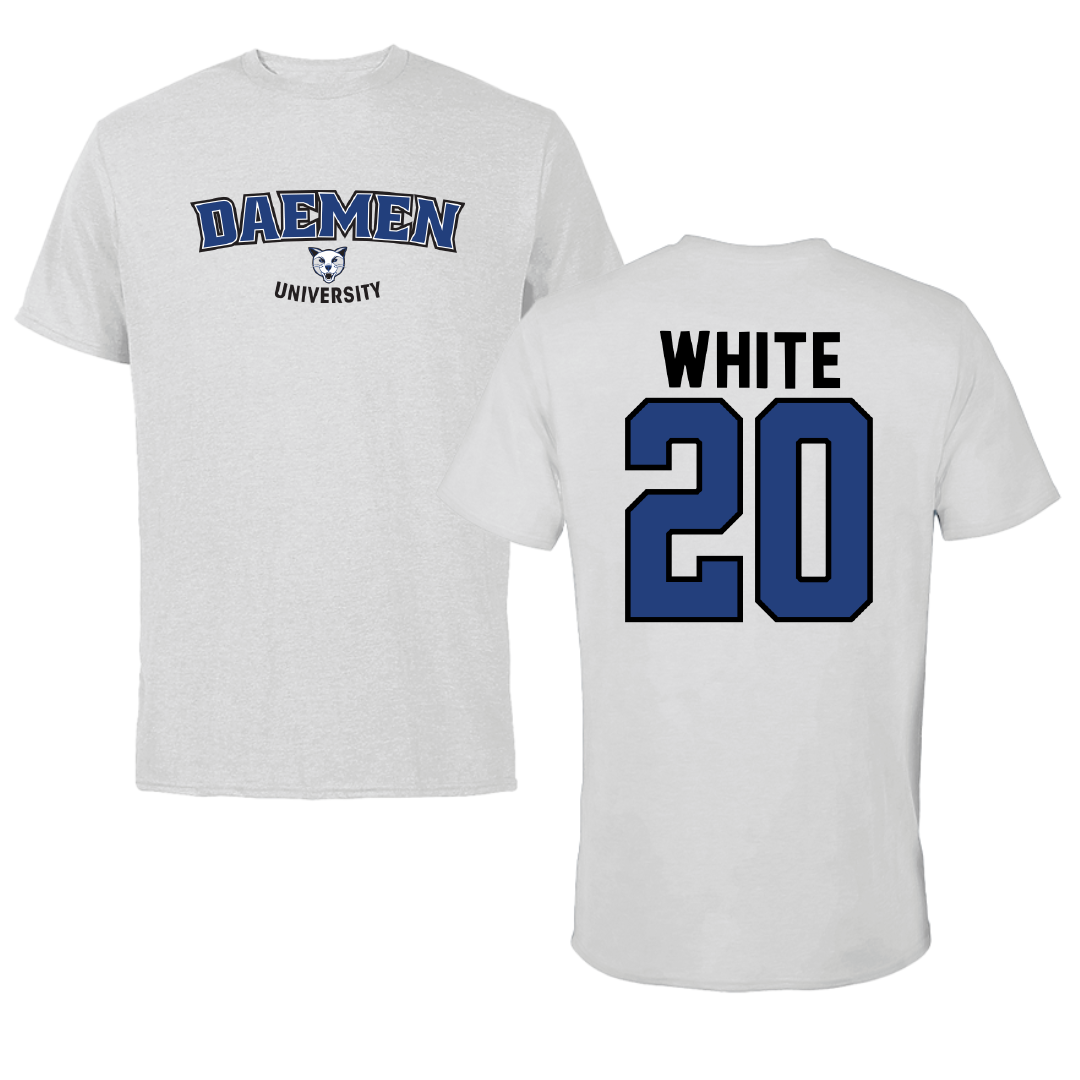 Daemen University Volleyball Light Gray Tee - #20 Aidan White