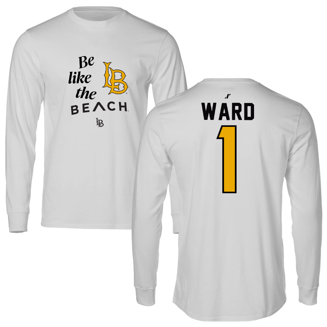 Long Beach State University Water Polo Light Gray Be Like Us Performance Long Sleeve - #1 Liam Ward