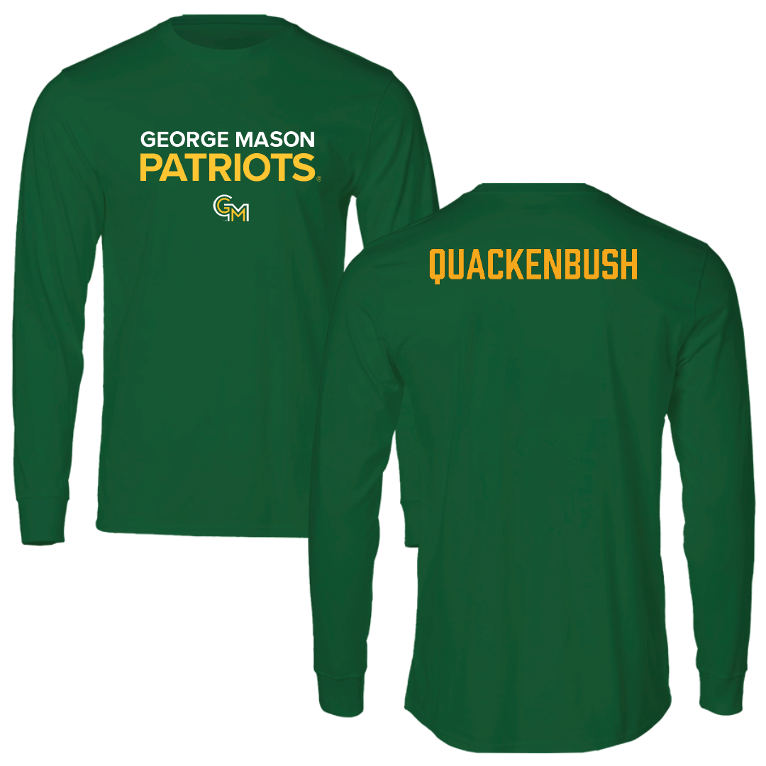 George Mason University Swimming & Diving Green Performance Long Sleeve - Matt Quackenbush