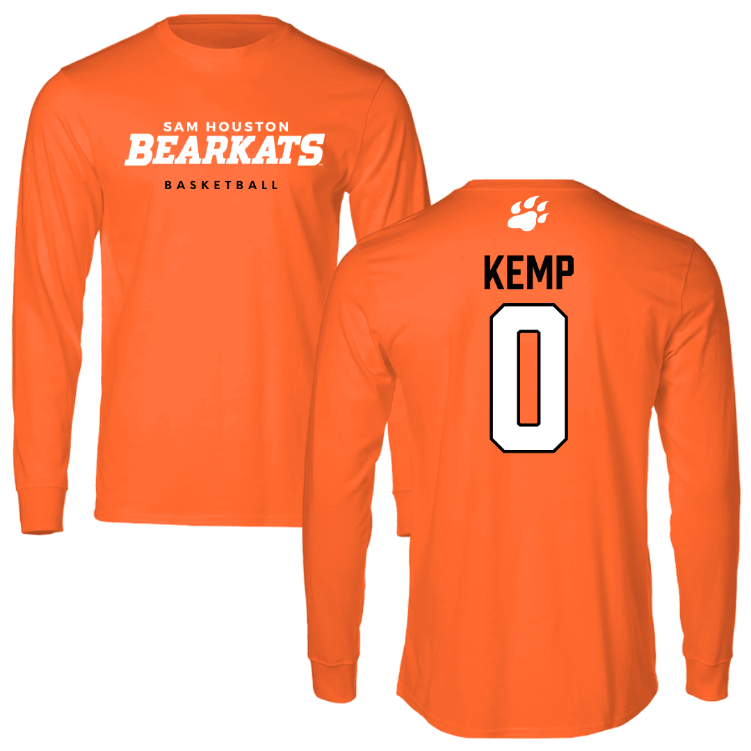 Sam Houston State University Basketball Orange Long Sleeve - #0 Sydnee Kemp