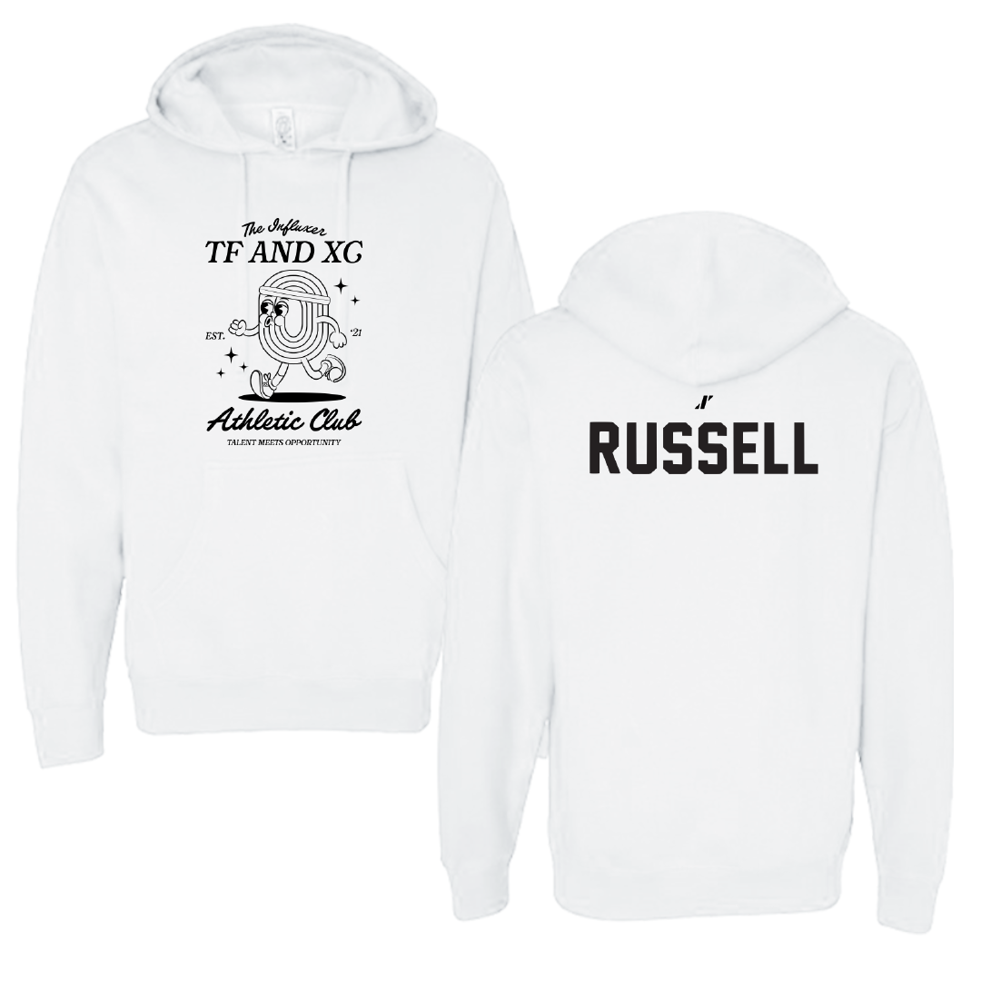 TF and XC White Influxer Athletic Club Hoodie - Brianna Russell