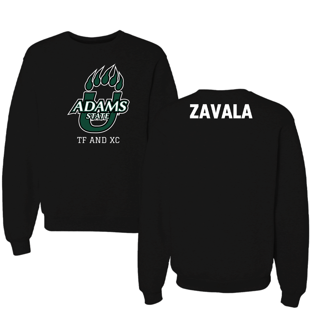 Adams State University TF and XC Black State Crewneck - Johnathon Zavala