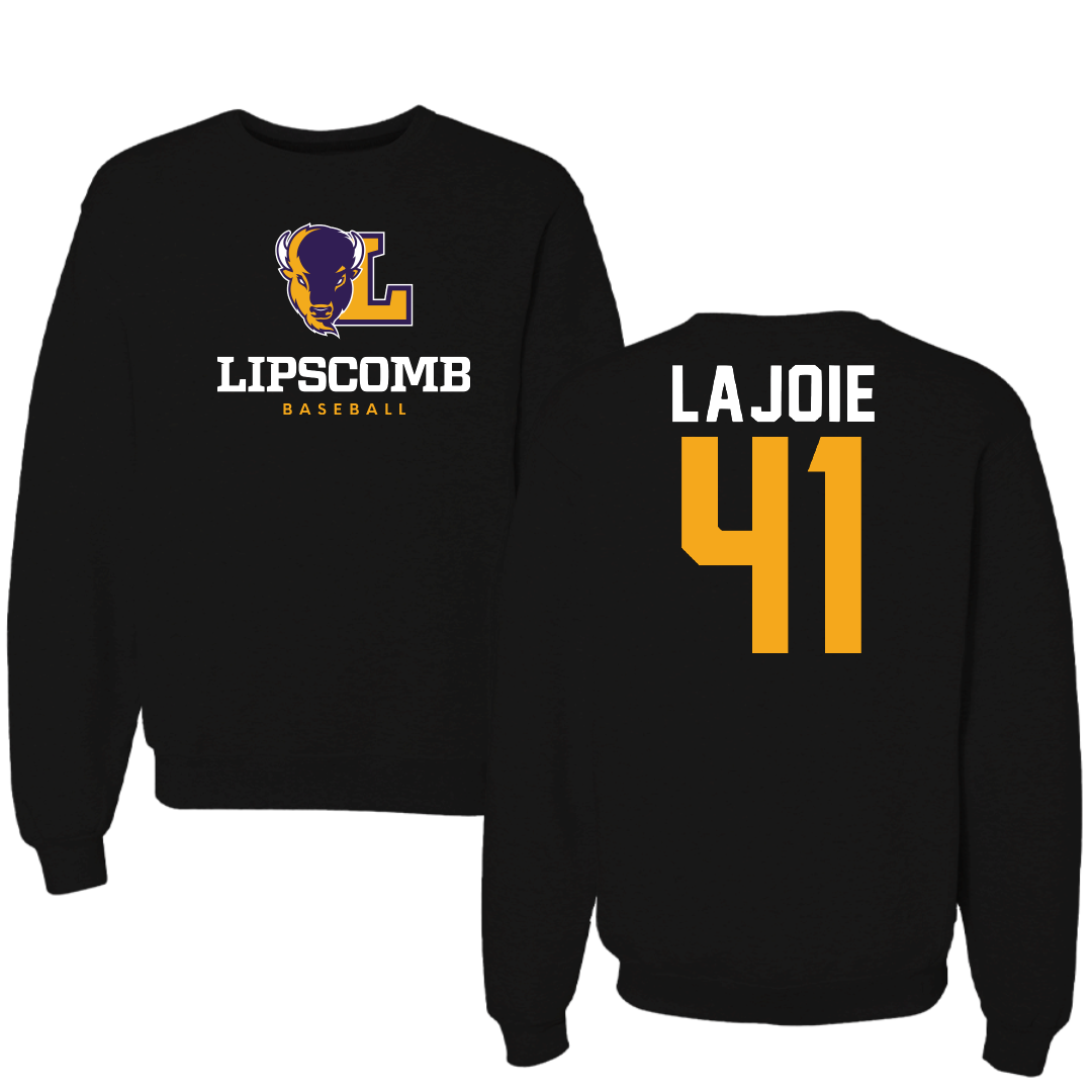 Lipscomb University Baseball Black Crewneck - #41 Josh Lajoie