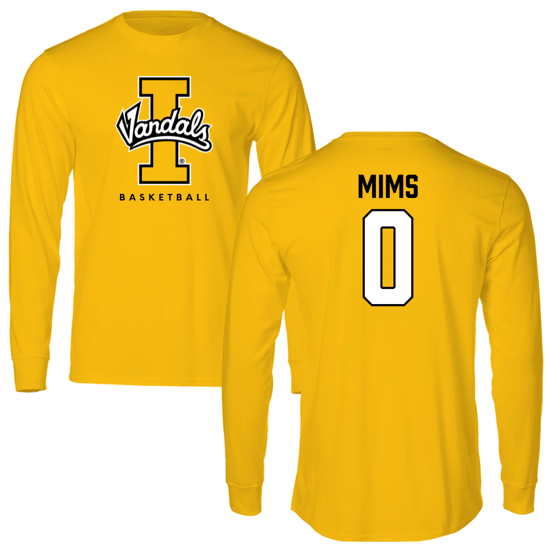 University of Idaho Basketball Gold Performance Long Sleeve - #0 Julius Mims