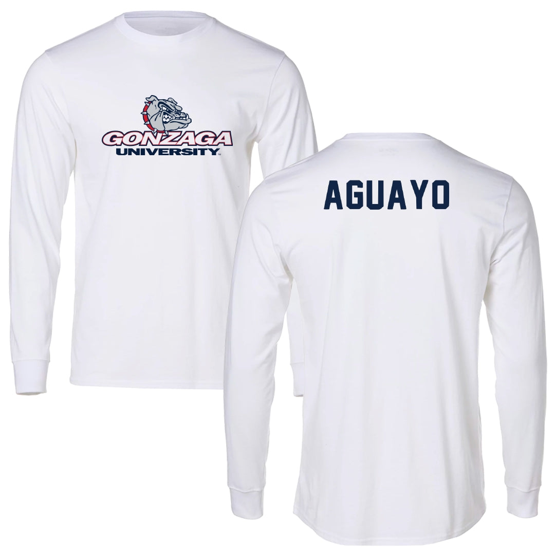 Gonzaga University TF and XC White Long Sleeve - Ashlinn Aguayo