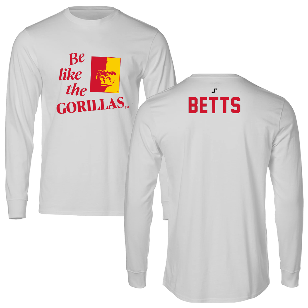 Pittsburg State University TF and XC Light Gray Be Like Us Performance Long Sleeve - Tre Betts