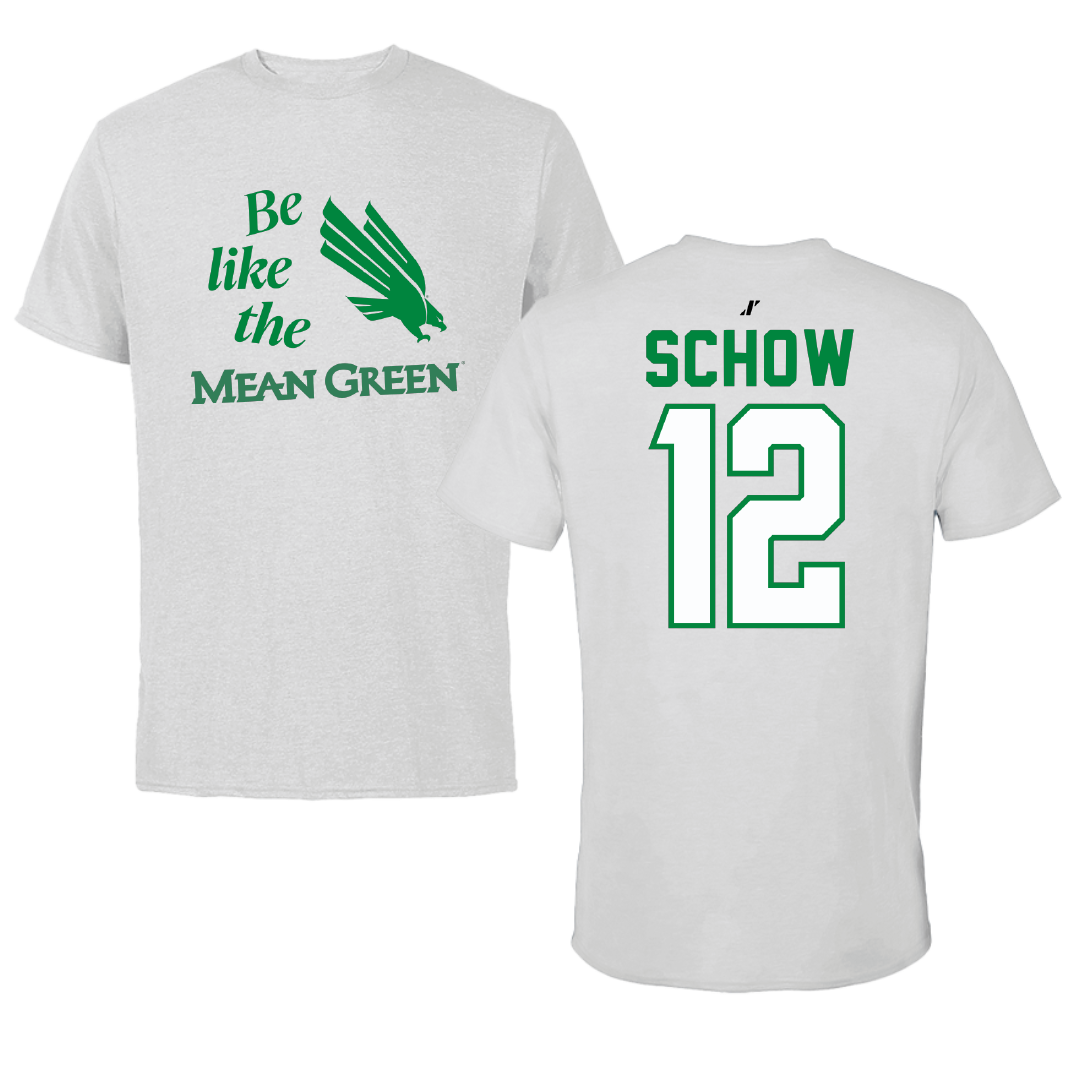 University of North Texas Softball Light Gray Be Like Us Tee - #12 Sofia Schow