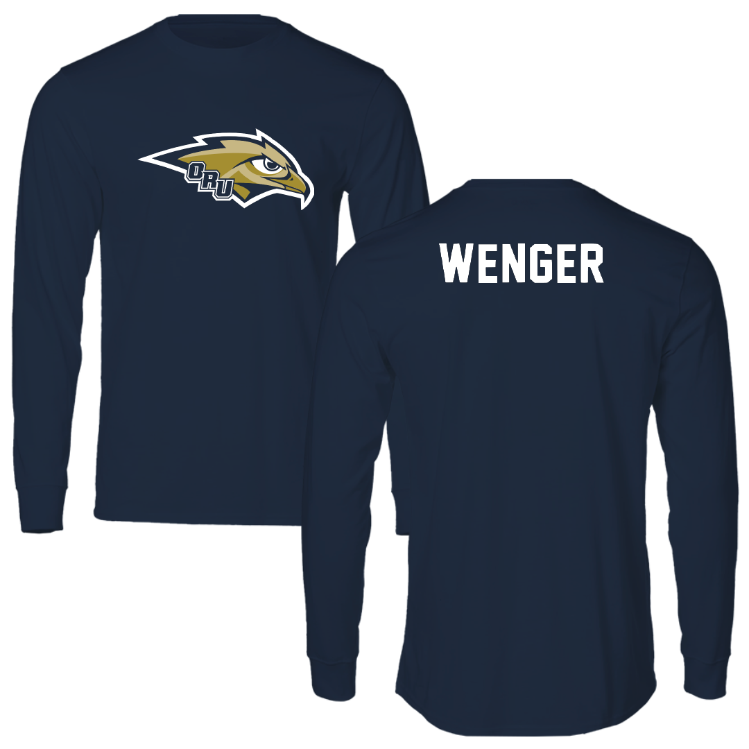 Oral Roberts University TF and XC Navy Performance Long Sleeve - Jordan Wenger