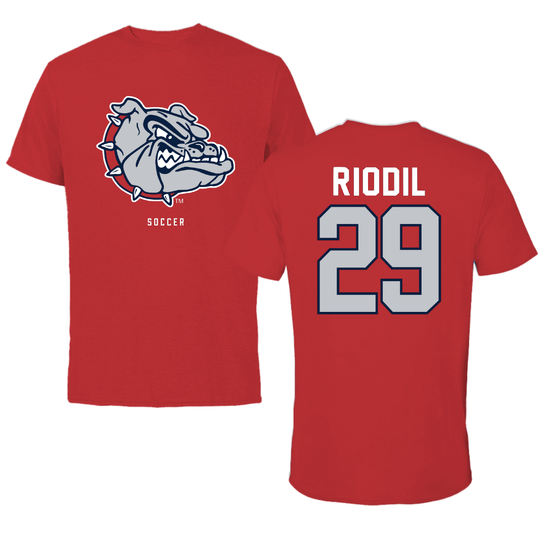 Gonzaga University Soccer Red Mascot Performance Tee - #29 Jesse Riodil