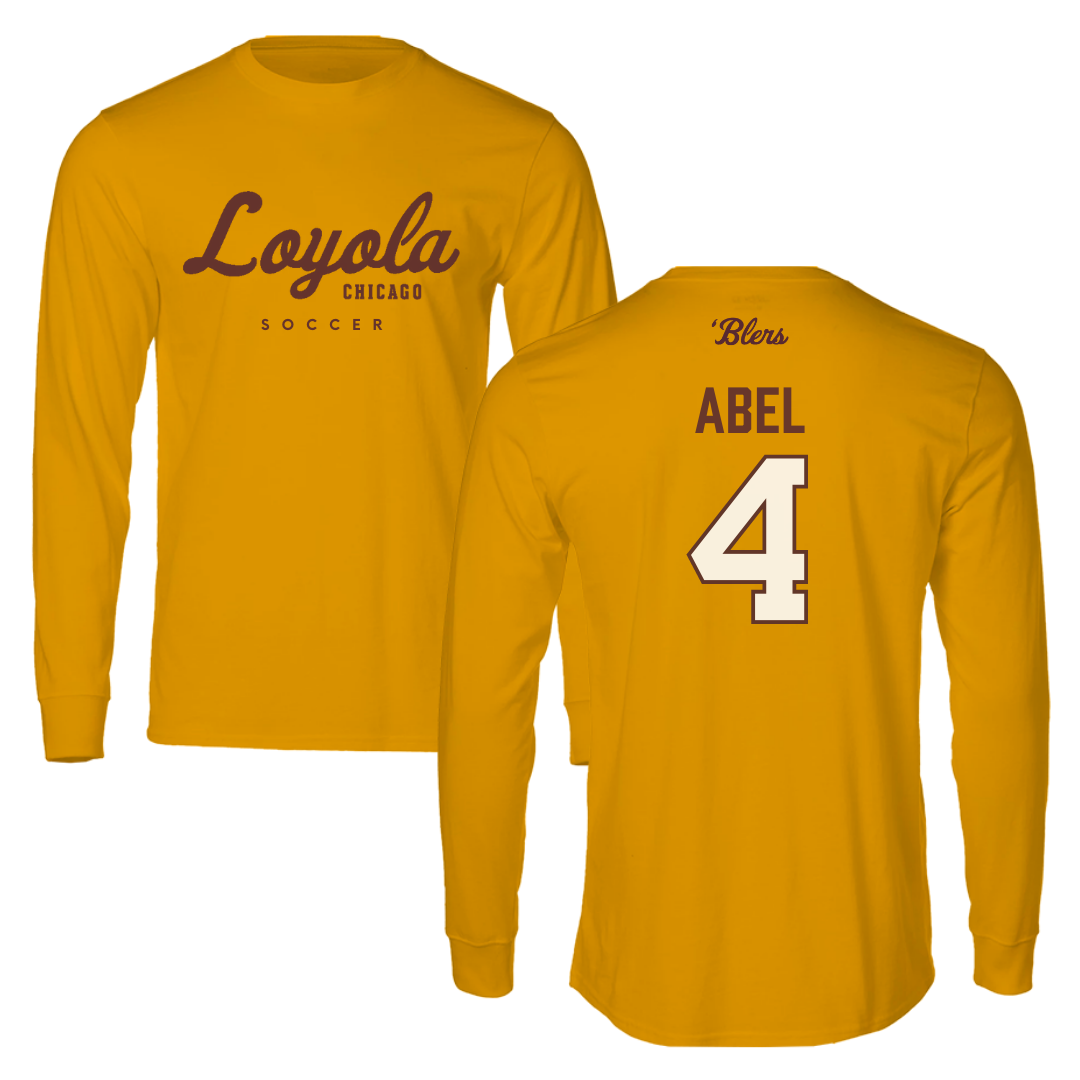 Loyola University-Chicago Soccer Gold Performance Long Sleeve - #4 Alaina Abel