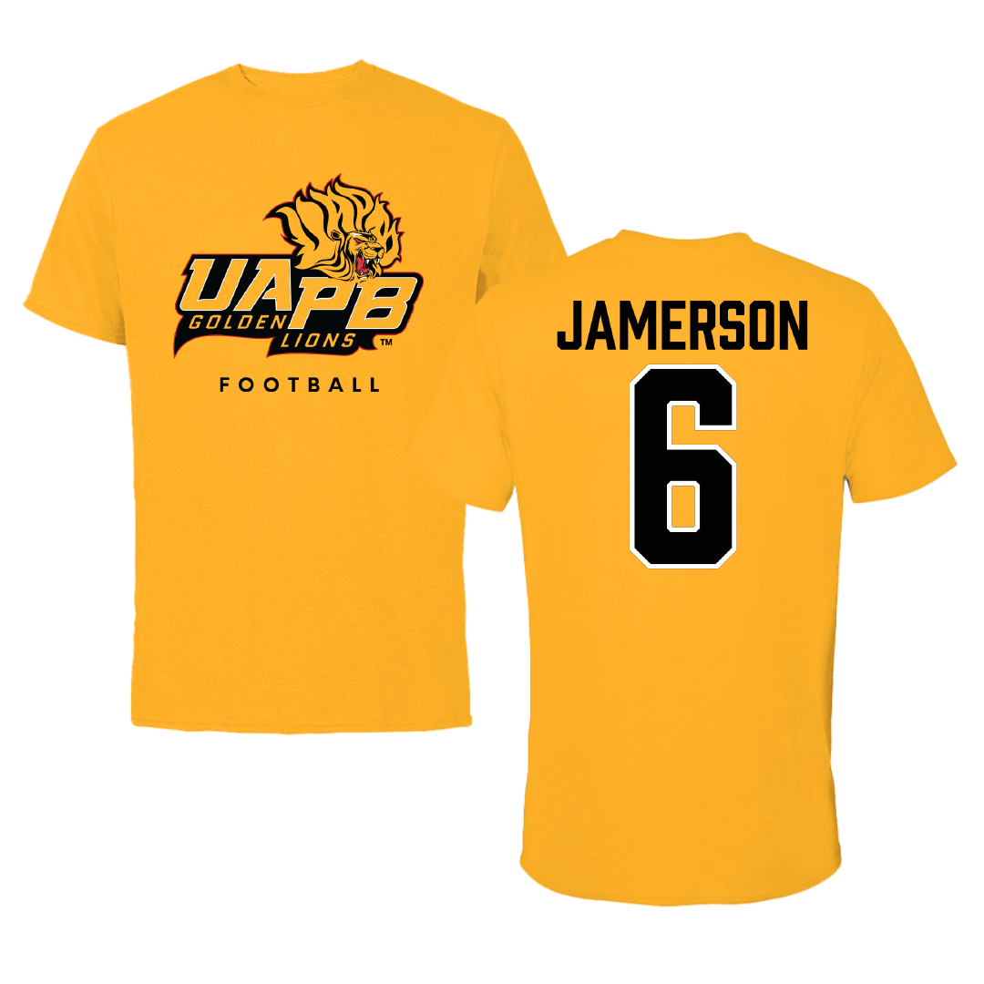 University of Arkansas-Pine Bluff Football Gold Performance Tee - #6 Michael Jamerson