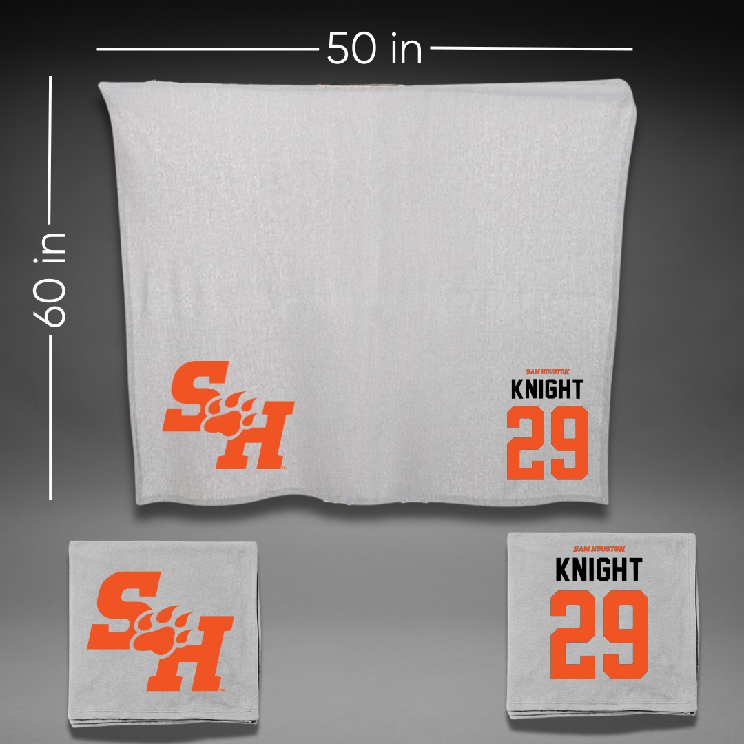 Sam Houston State University Soccer Gray Blanket - #29 Savannah Knight