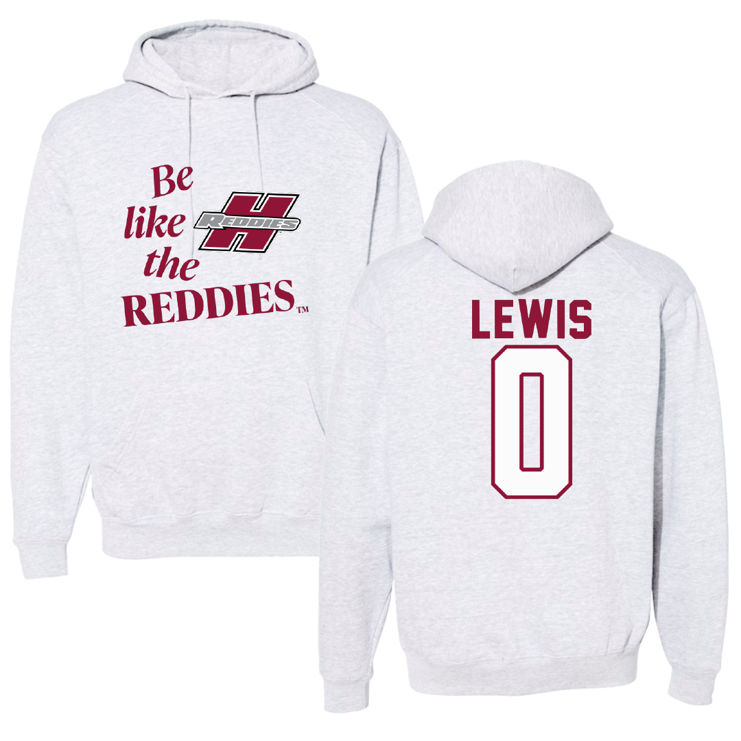 Henderson State University Football Light Gray Be Like Us Hoodie - #0 Gary Lewis
