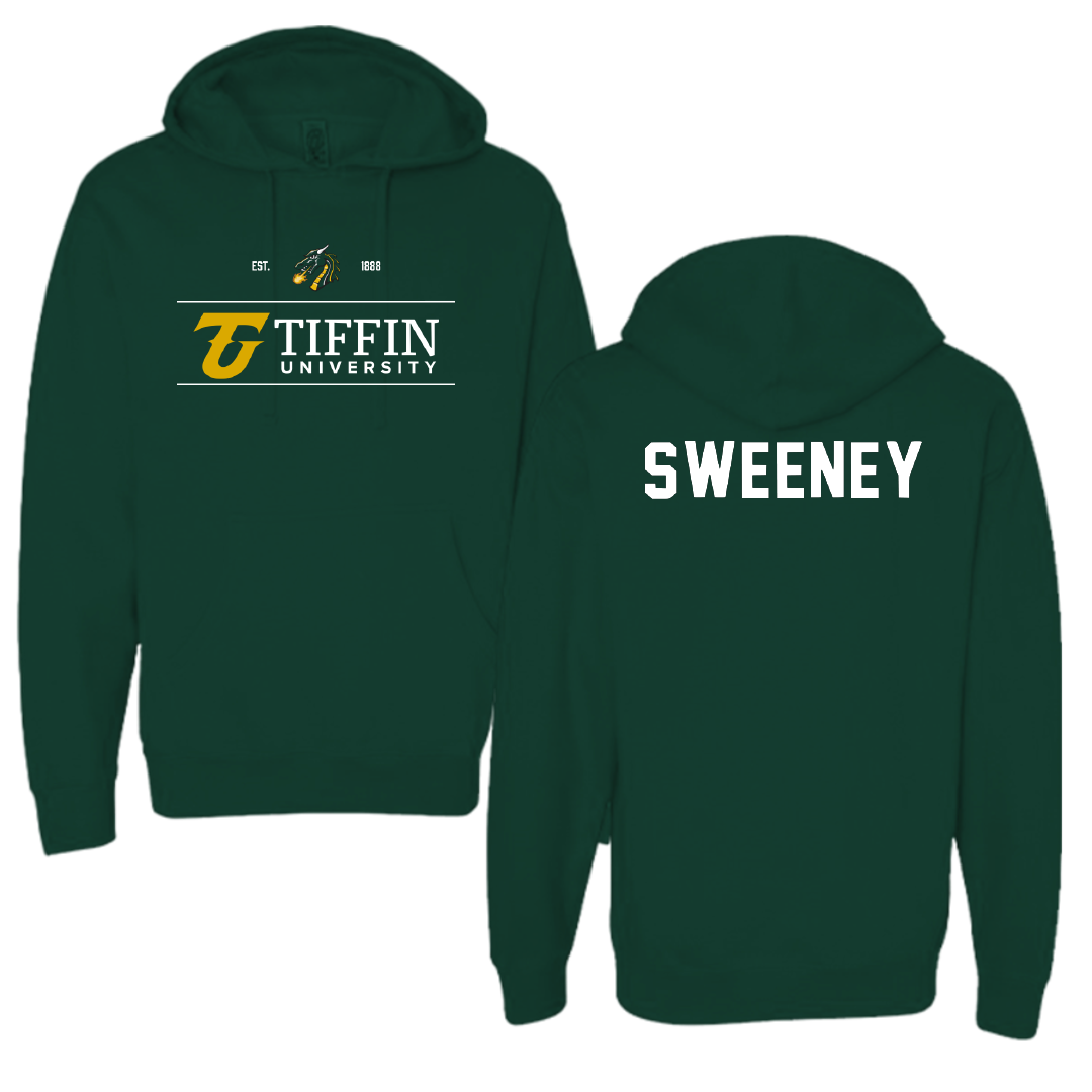 Tiffin University Wrestling Forest Green General Hoodie - Dylan Sweeney