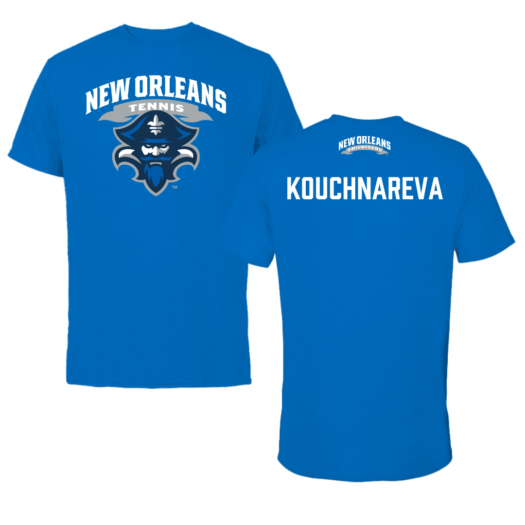 University of New Orleans Tennis Blue Performance Tee - Anastassia Kouchnareva