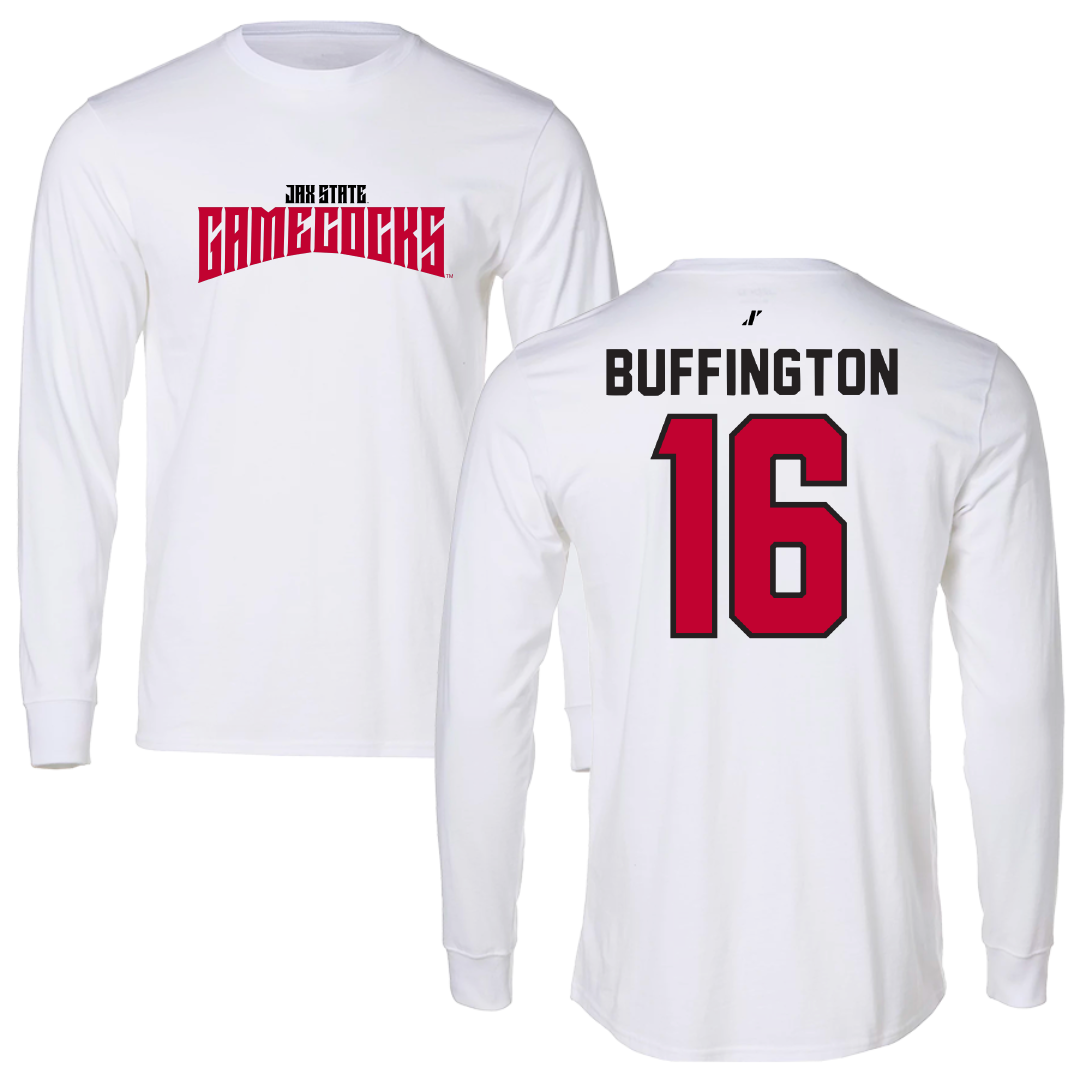 Jacksonville State University Softball White Classics Long Sleeve - #16 Hannah Buffington
