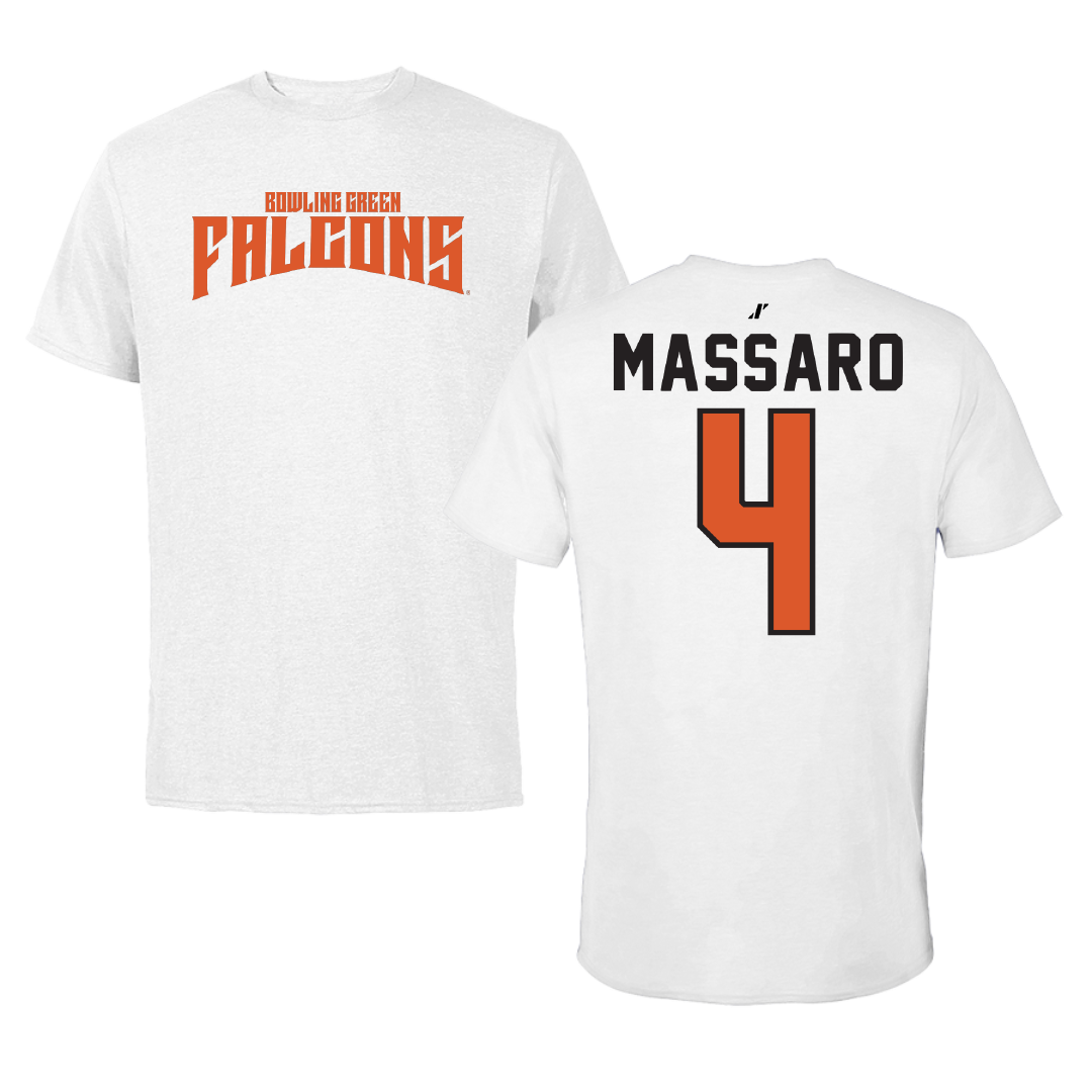 Bowling Green State University Softball White Classic Tee - #4 Hanna Massaro