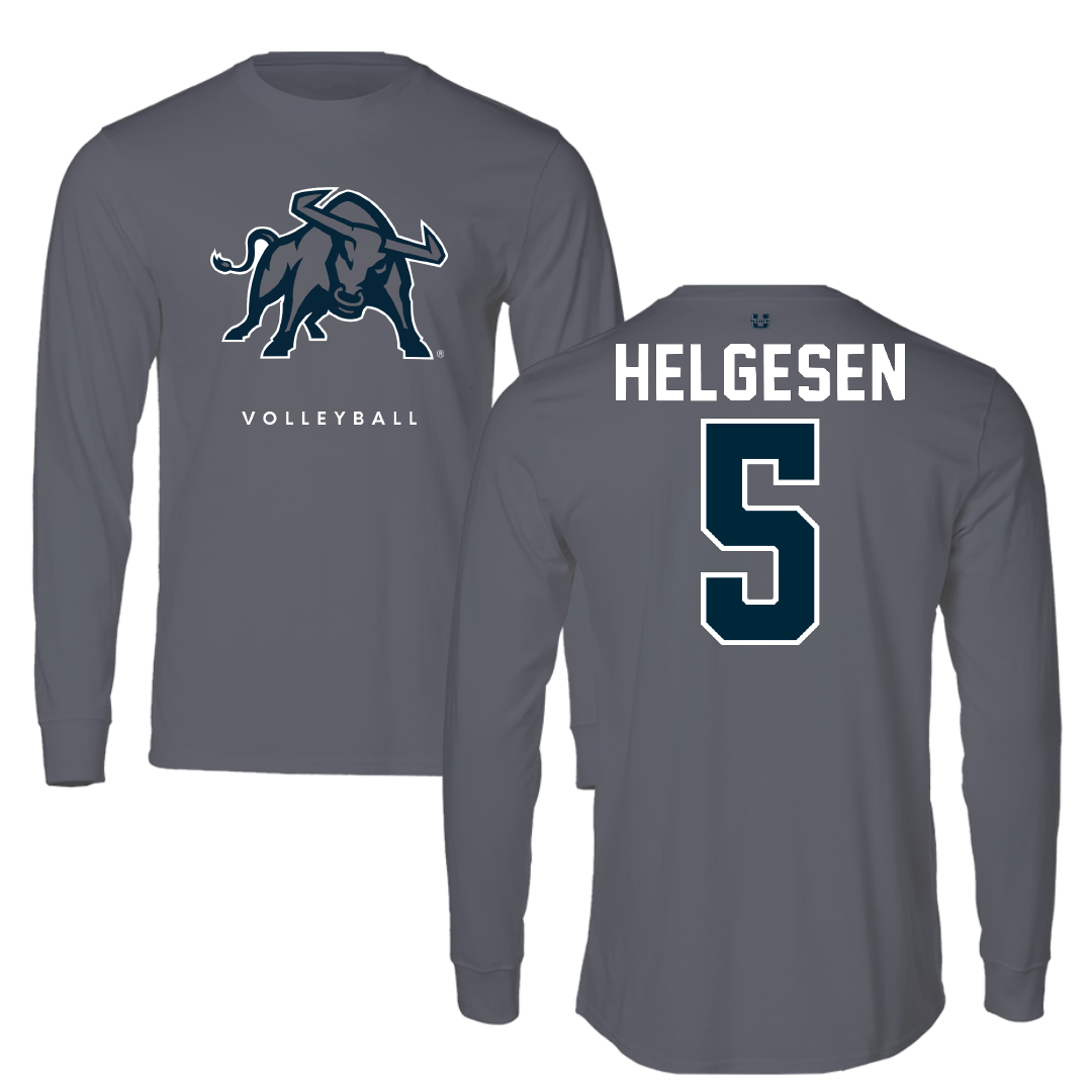Utah State University Volleyball Gray Long Sleeve - #5 Loryn Helgesen