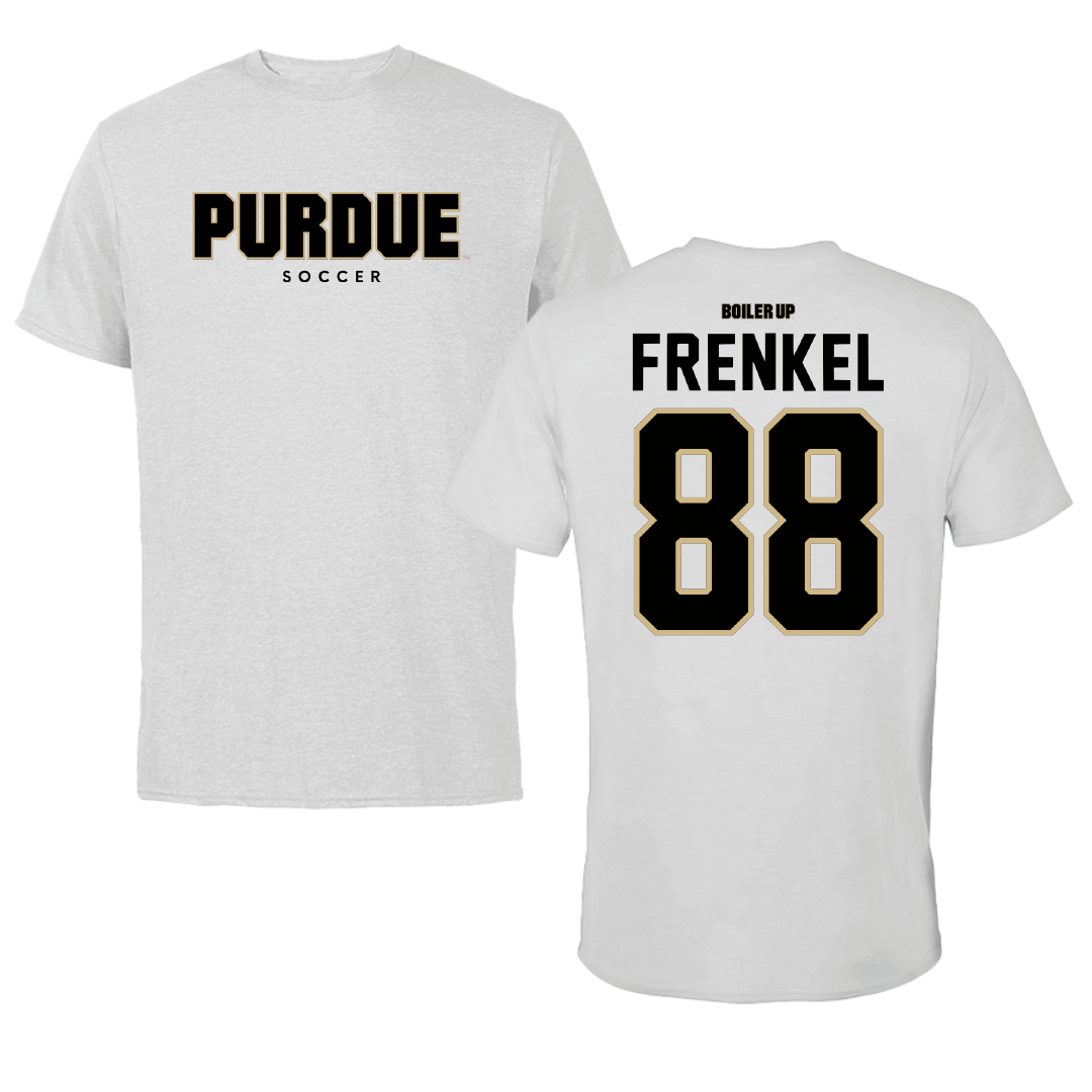 Purdue University Soccer Solid Athletic Gray Performance Tee - #88 Dina Frenkel