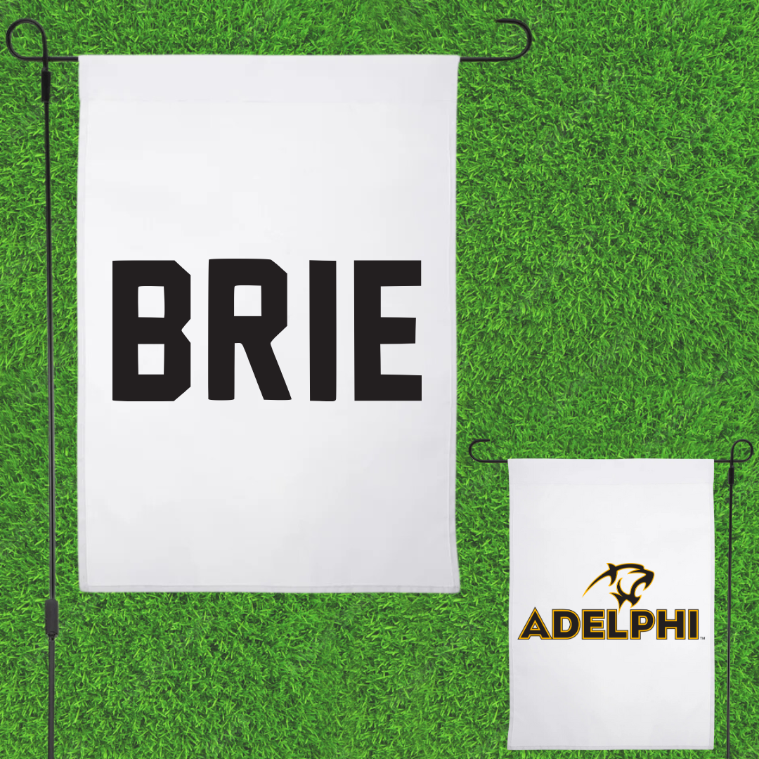 Adelphi University Dance White Garden Flag - Ericka Brie