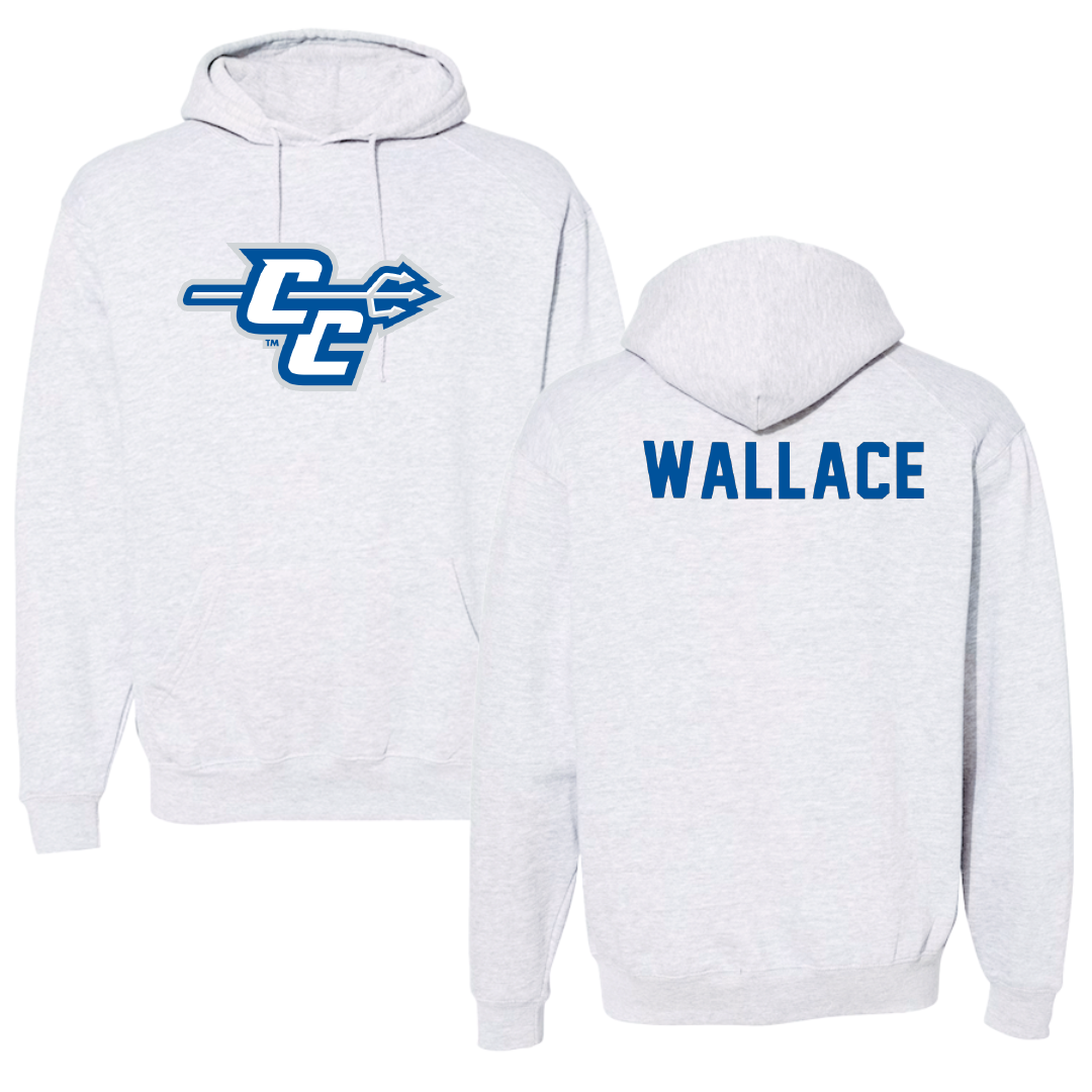 Central Connecticut State University TF and XC Light Gray Hoodie - Elianna Wallace