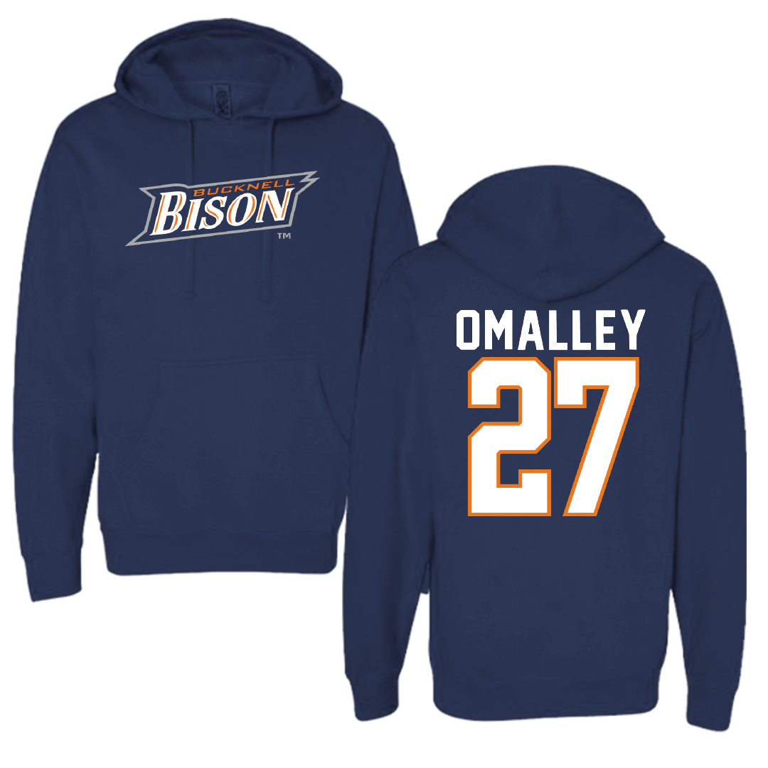 Bucknell University Baseball Navy Hoodie - #27 Jack OMalley