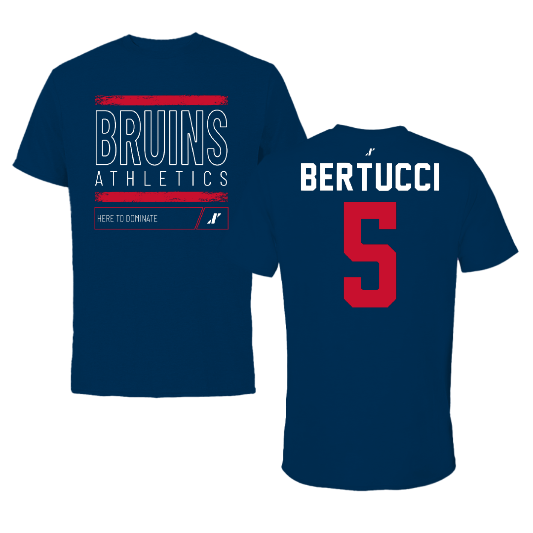 Belmont University Softball Navy Dominate Tee - #5 Ella Bertucci