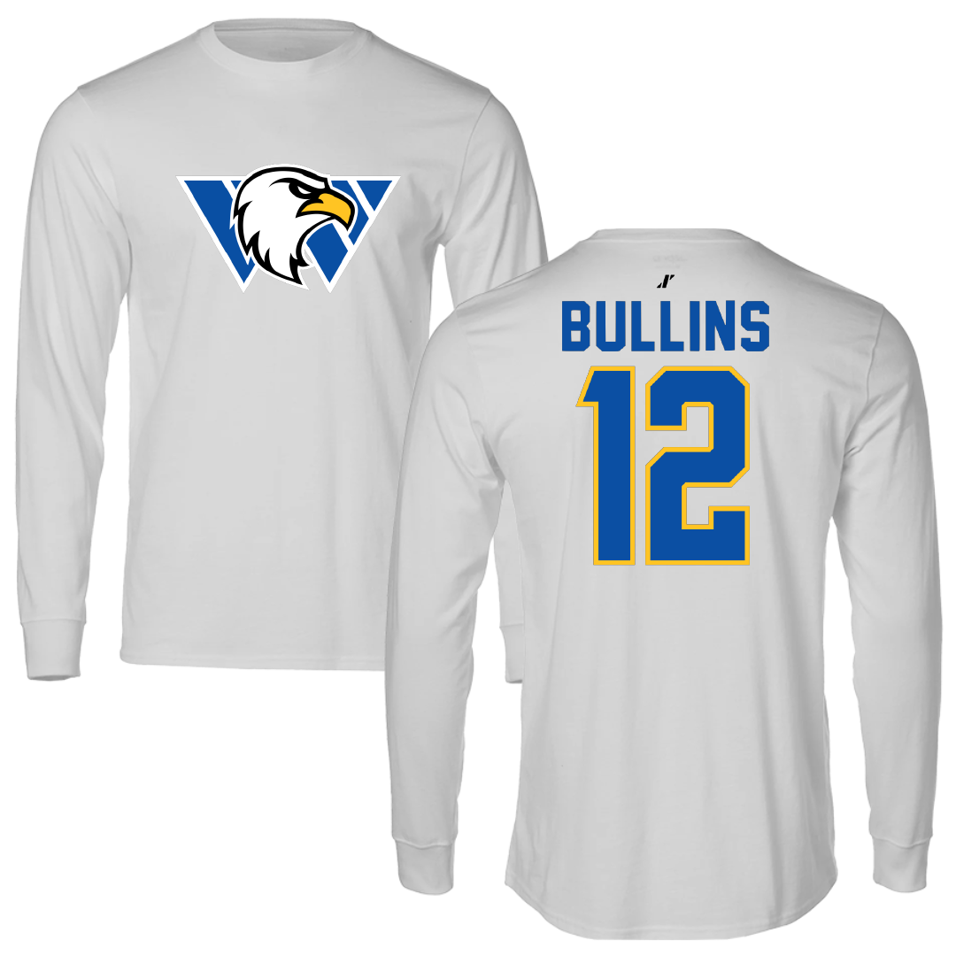 Williams Baptist University Baseball Light Gray Long Sleeve - #12 Luke Bullins