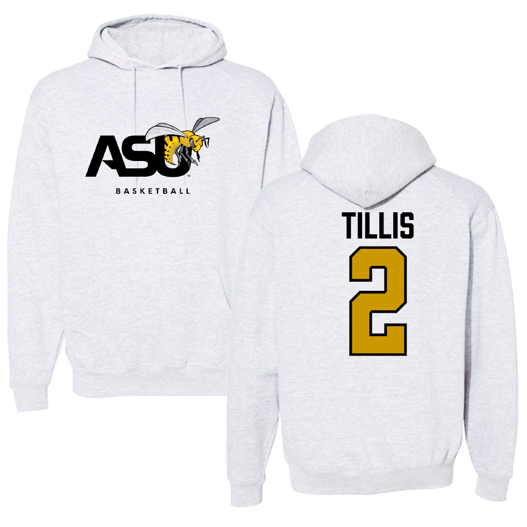 Alabama State University Basketball Gray Hoodie - #2 Ryin Tillis