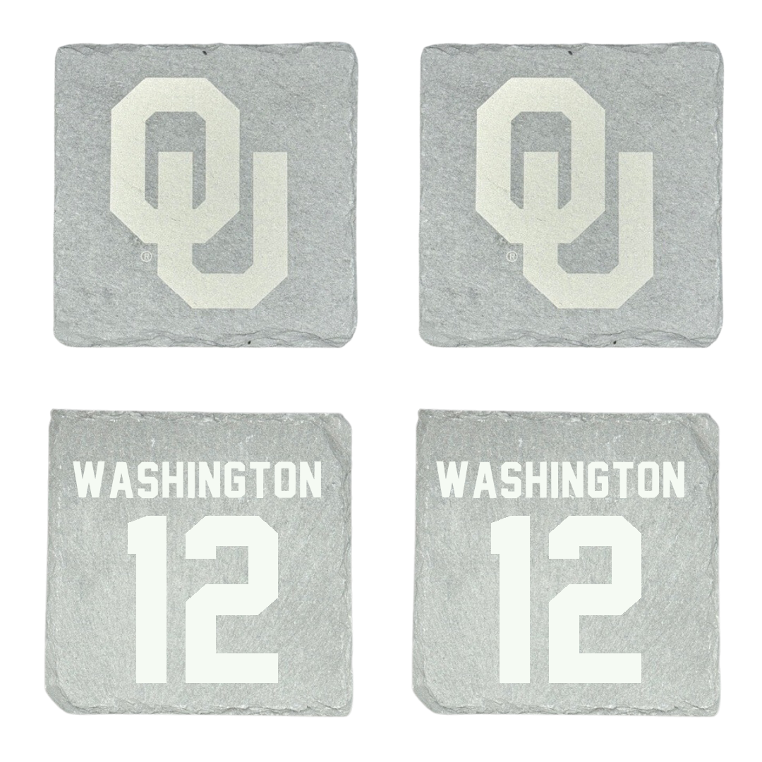 University of Oklahoma Soccer Stone Coaster (4 Pack)  - #12 Alexis Washington