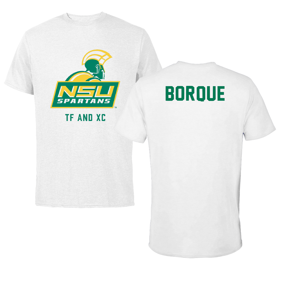 Norfolk State University TF and XC White Performance Tee - Kailie Borque