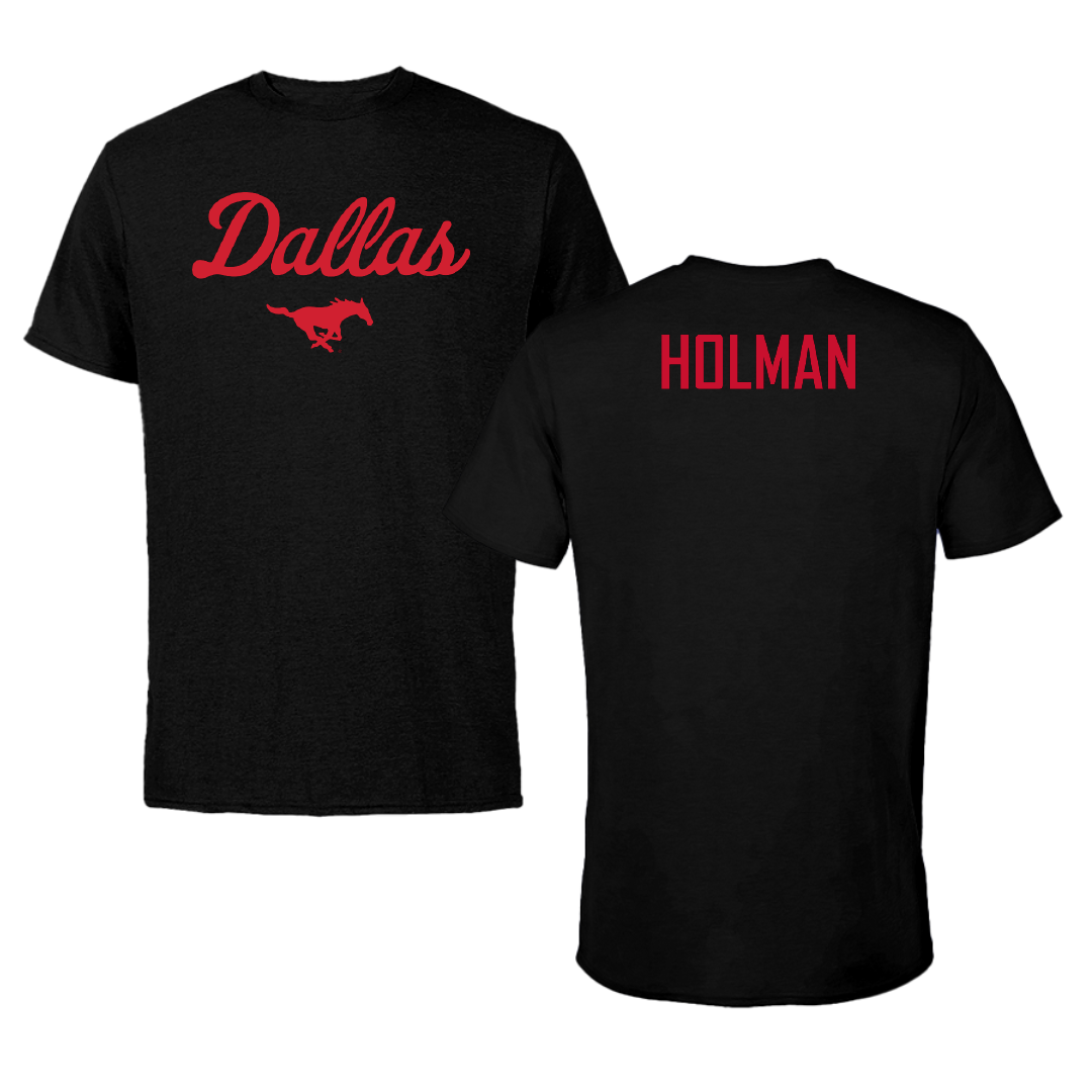 Southern Methodist University POM Black Dallas Performance Tee - Courtney Holman