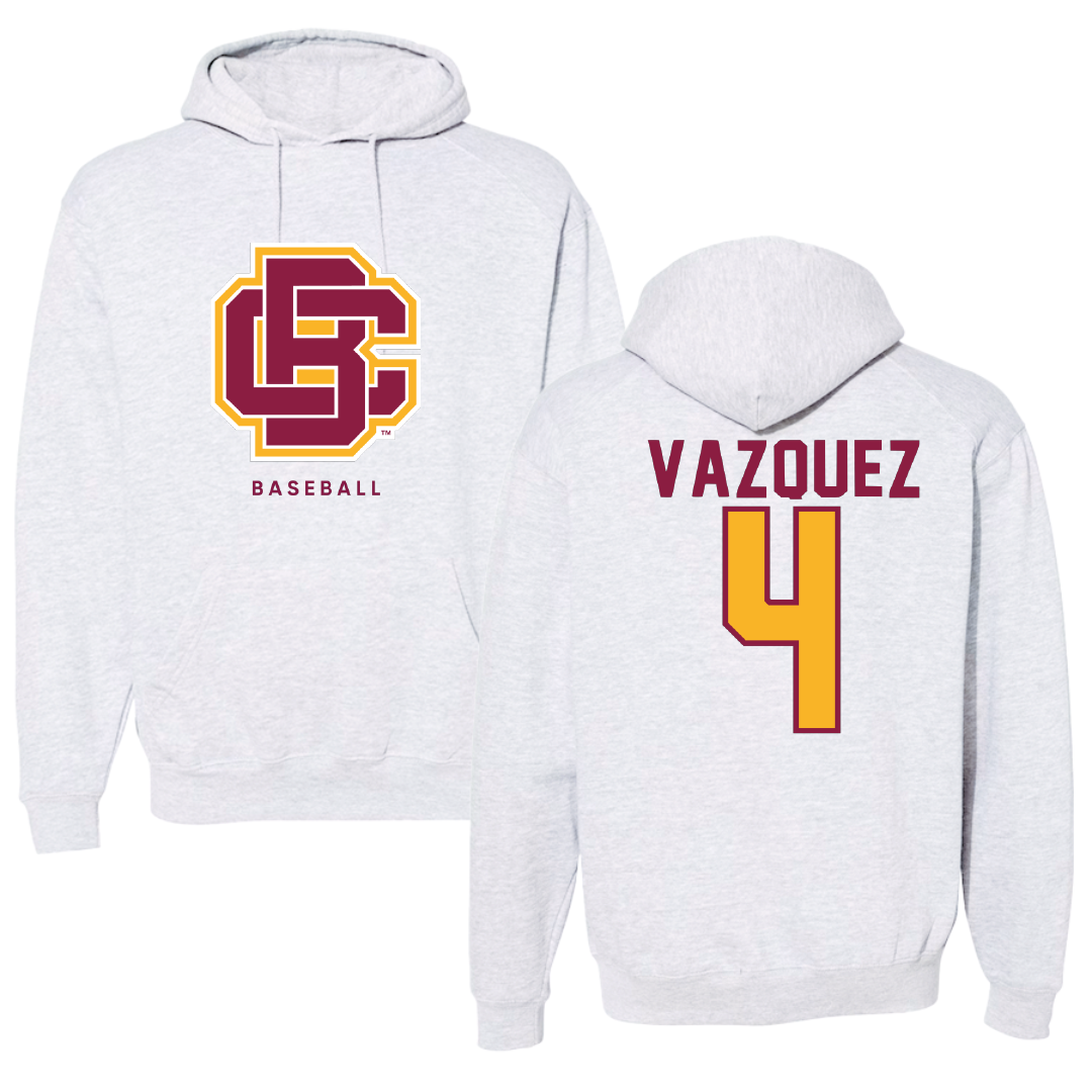 Bethune-Cookman University Baseball Gray Hoodie - #4 Peter Vazquez