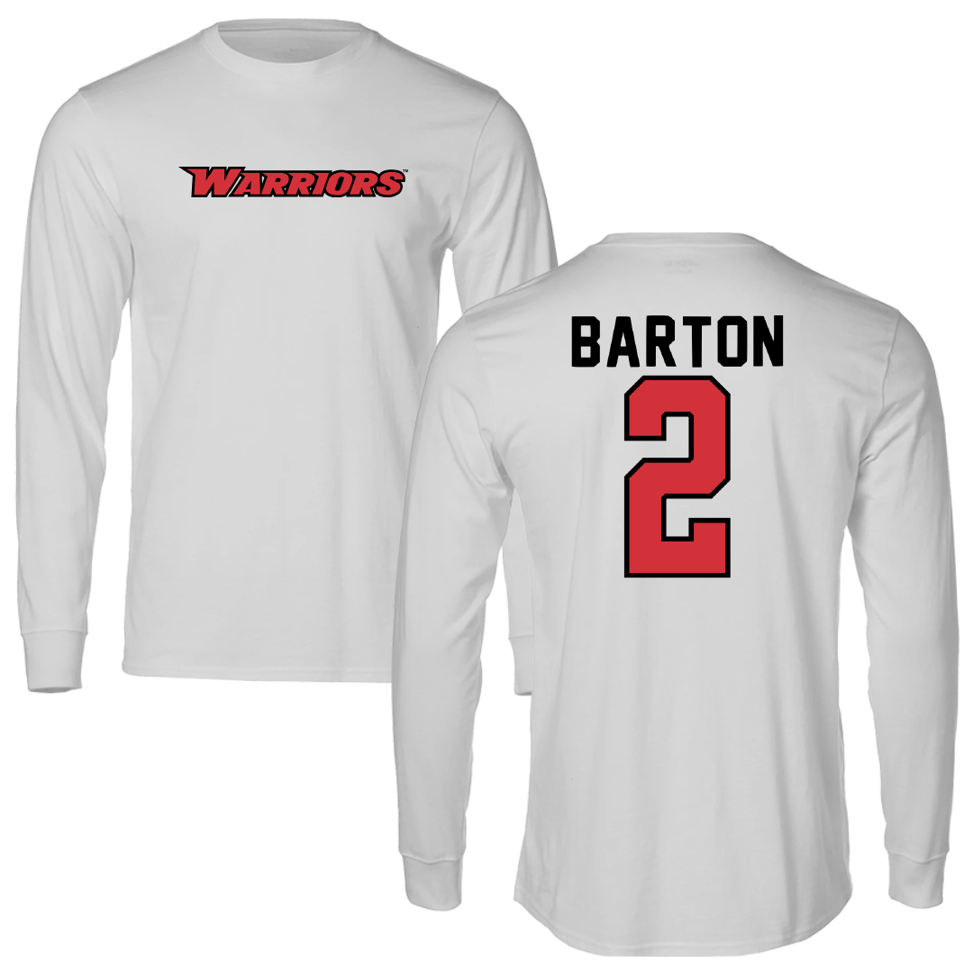 Stanislaus State Softball Light Gray Warriors Performance Long Sleeve - #2 Moxie Barton