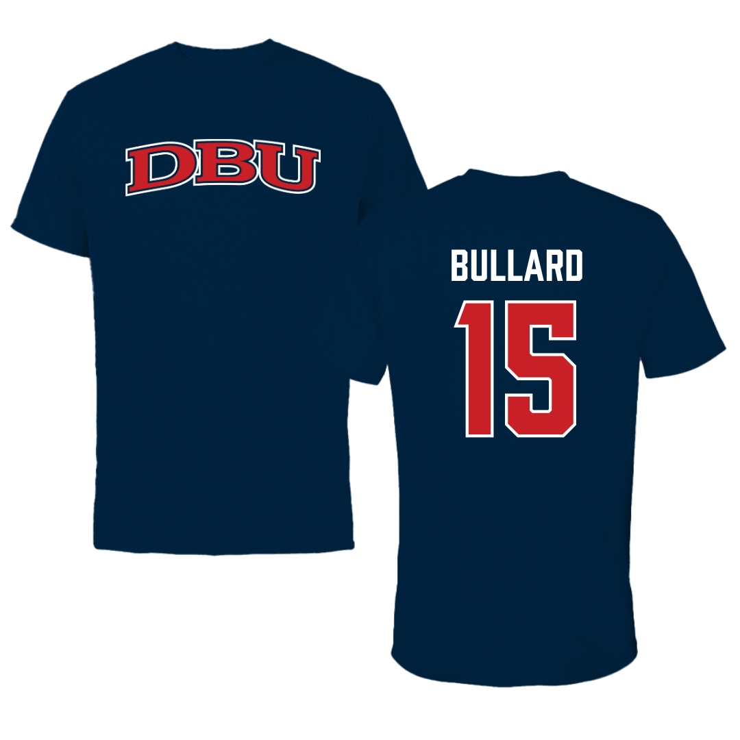 Dallas Baptist University Basketball Navy DBU Performance Tee - #15 Isaac Bullard