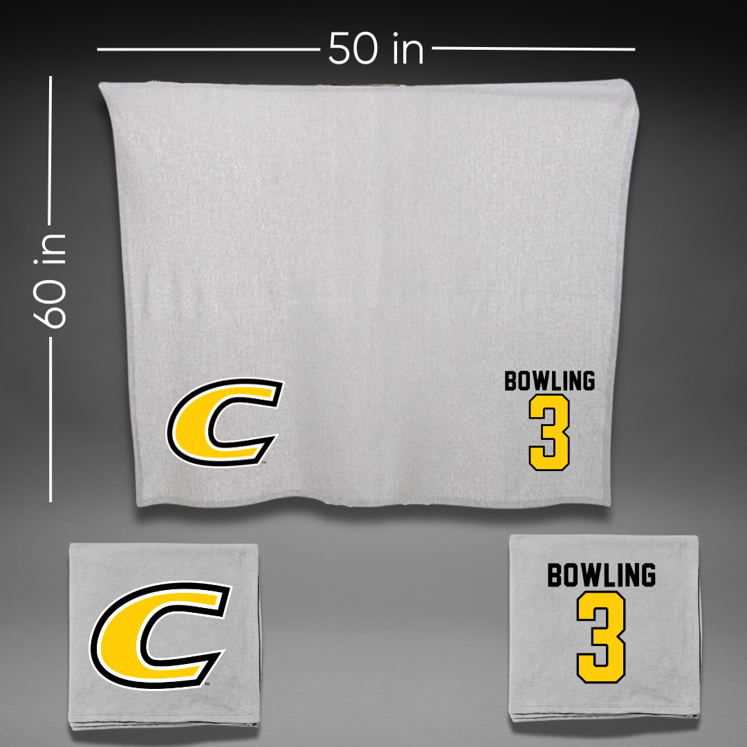 Centre College Soccer Gray Blanket - #3 Lydia Bowling