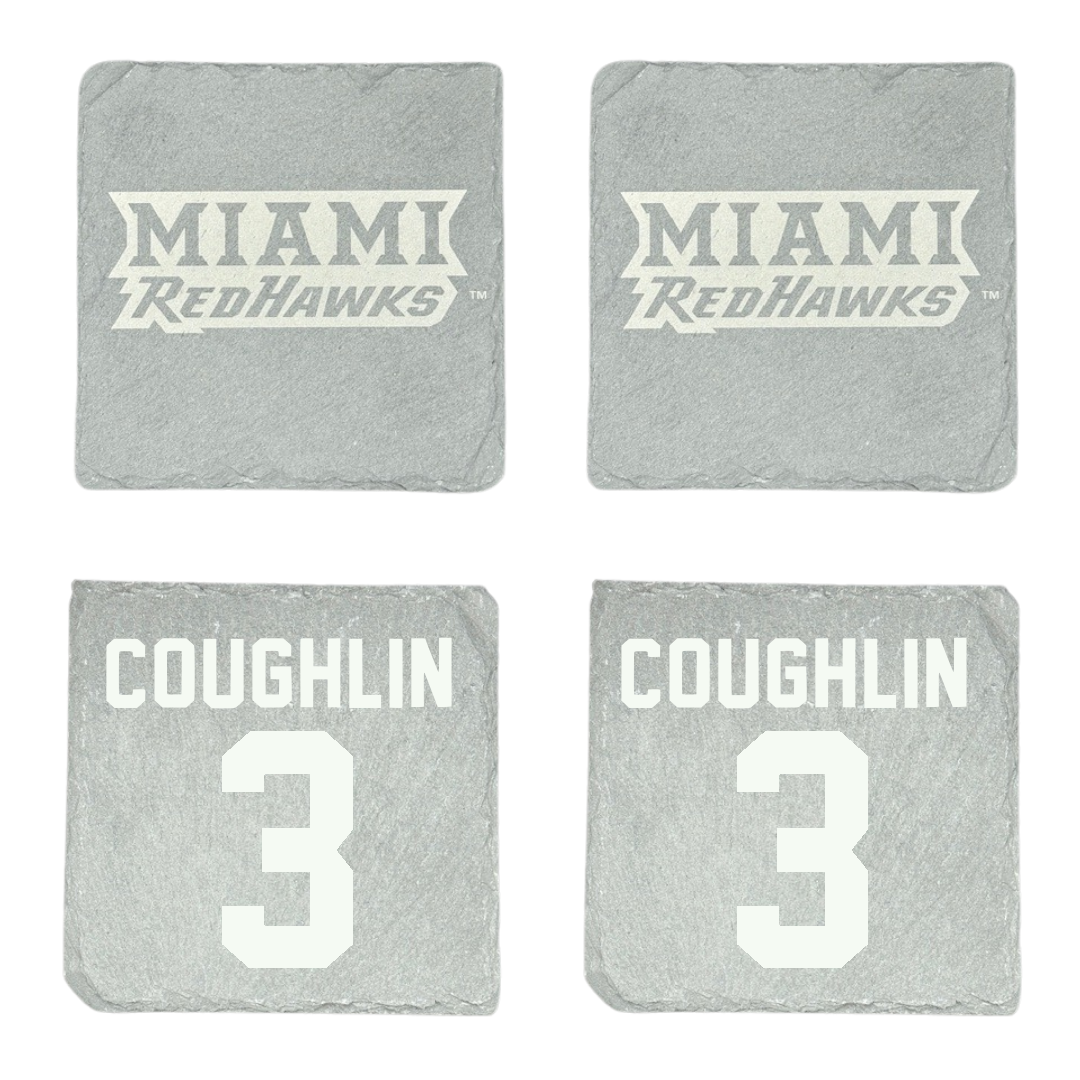 Miami University (Ohio) Field Hockey Stone Coaster (4 Pack)  - #3 Kylie Coughlin