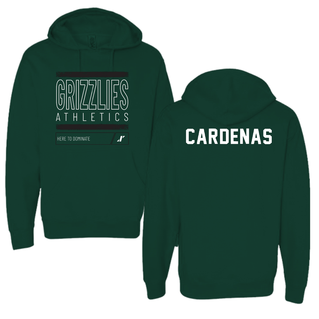 Adams State University TF and XC Forest Green Dominate Hoodie - David Cardenas