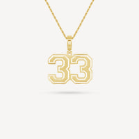 Gold Presidents Pendant and Chain - #33 Wilson Magers