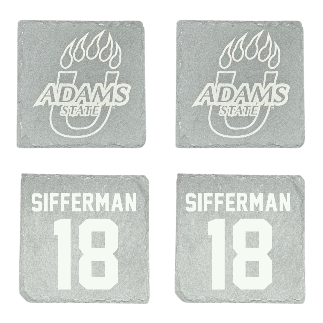 Adams State University Baseball Stone Coaster (4 Pack)  - #18 Ray Sifferman