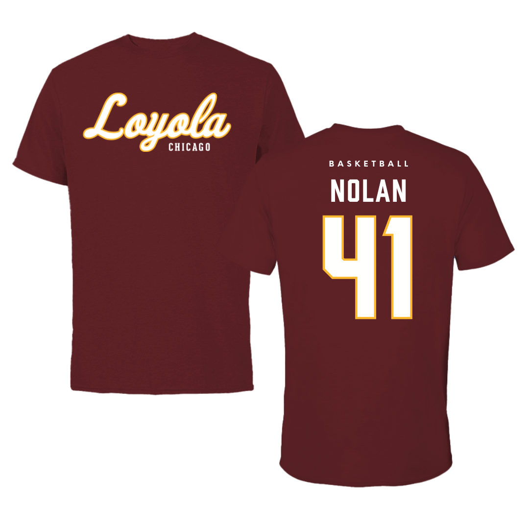 Loyola University-Chicago Basketball Maroon Loyola Tee - #41 Emma Nolan
