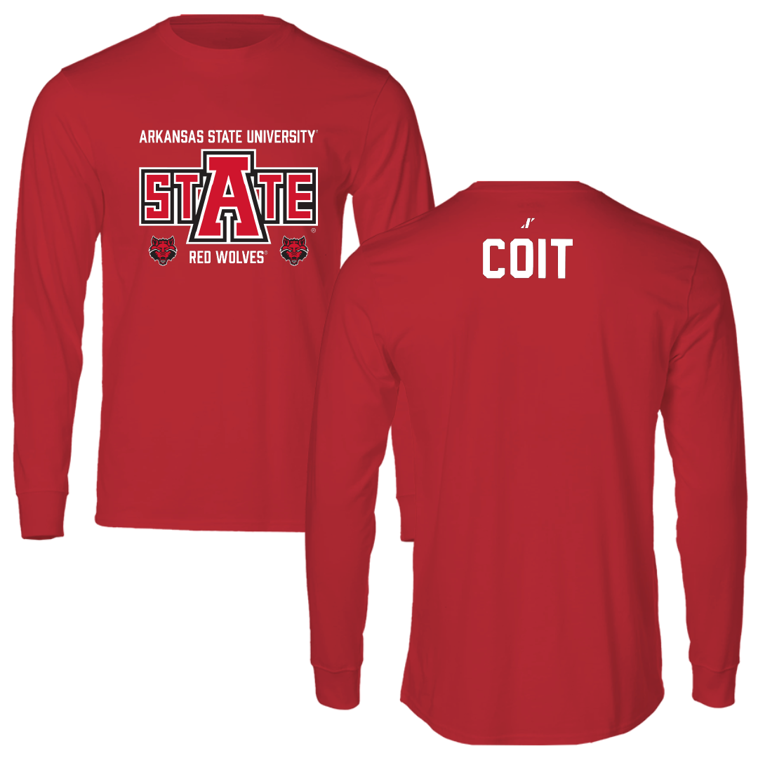 Arkansas State University Golf Red General Long Sleeve - Olivia Coit