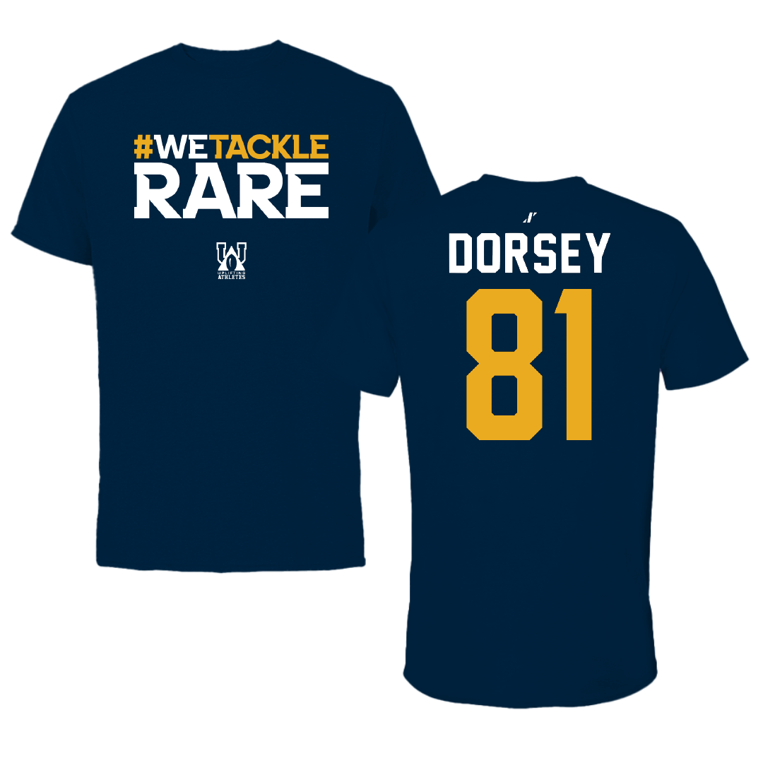 Kent State University Football Navy Uplifting Athletes Tee - #81 Dash Dorsey