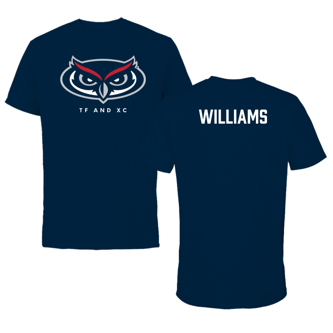 Florida Atlantic University TF and XC Navy Mascot Performance Tee - Richelle Williams