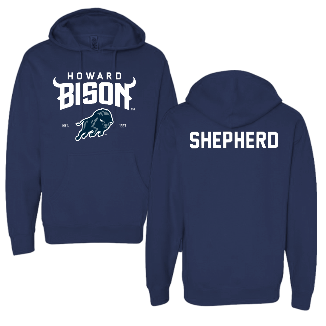 Howard University TF and XC Navy General Hoodie - William Shepherd