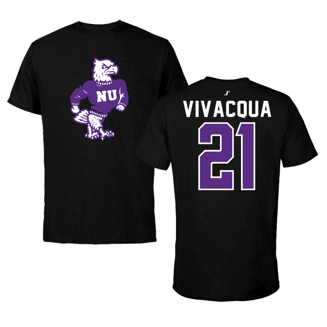 Niagara University Baseball Black Performance Tee - #21 Tyler Vivacqua