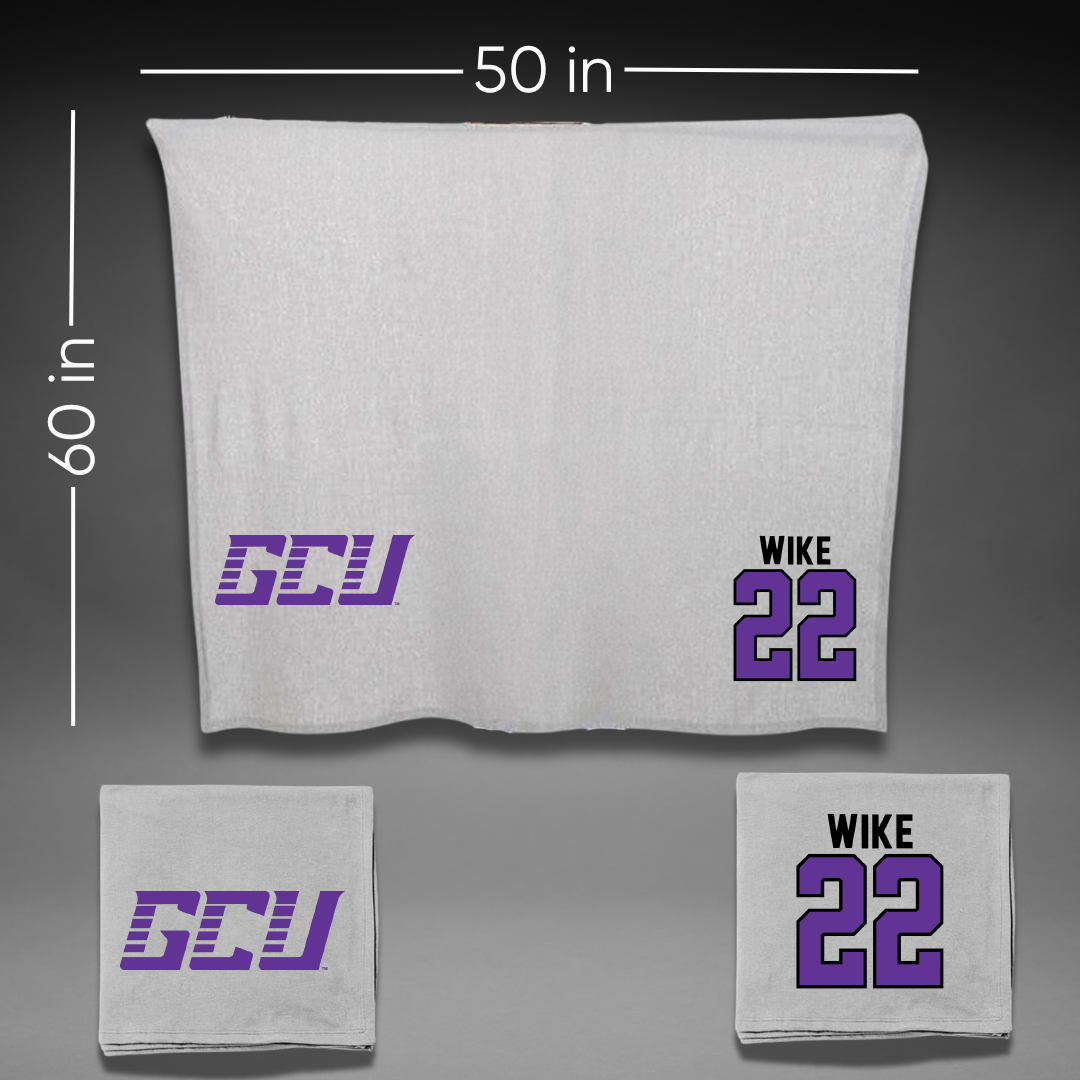 Grand Canyon University Soccer Gray Blanket - #22 Noah Wike