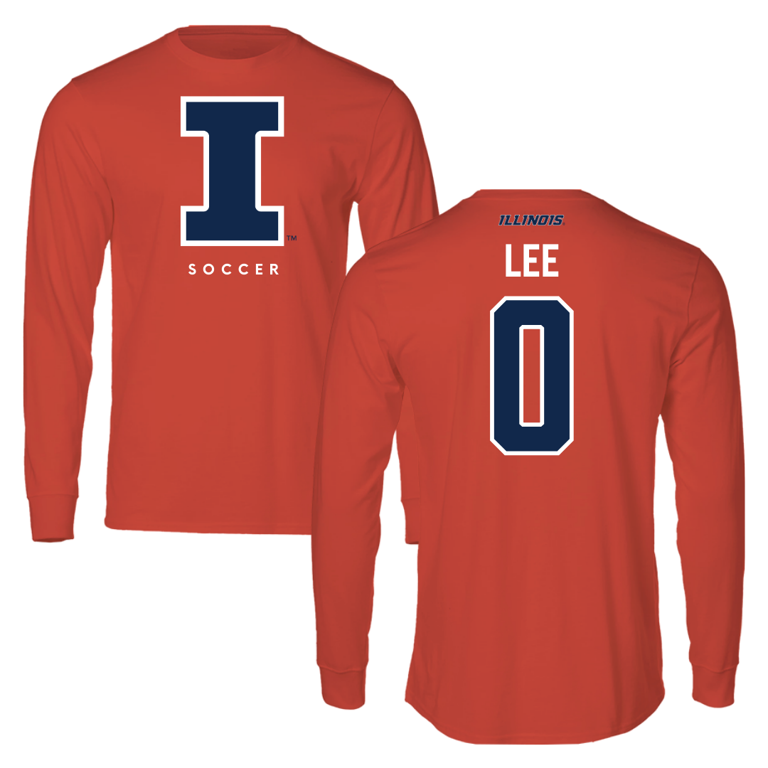 University of Illinois Soccer Orange Long Sleeve - #0 Izzy Lee