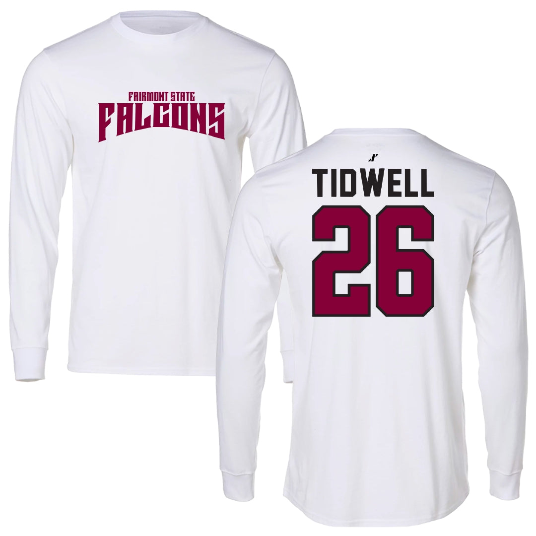Fairmont State University Football White Classic Performance Long Sleeve - #26 Elijah Tidwell